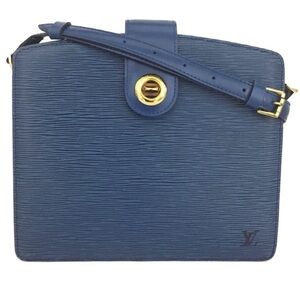 Louis Vuitton blue Epi Capucines shoulder/crossbody bag
